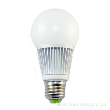 6W E27/E26 LED bulb with 540lm, AC 85-265V input voltage and 3-year warranty time
